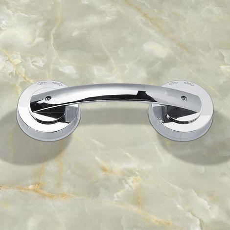 Poignée à ventouse pour porte vitrée de salle de bain ou de cuisine, barre d'appui antidérapante, poignée de sécurité (1/5)