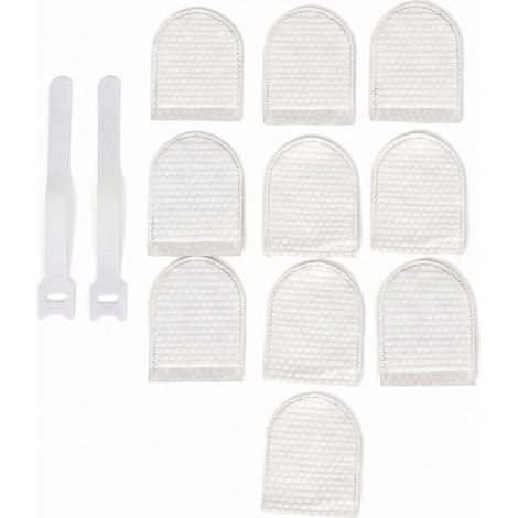 Paquet de 10 sacs en coton filtrant pour robinet,sac filtrant pour robinet haute densité pour l'élimination des sédiments et de la rouille,comprend 2 sangles réglables (1/5)