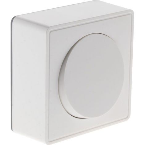 Zenitech – Bouton poussoir 10A en saillie – Blanc – Installation simplifiée avec moteur clipsable – Pour éclairage intérieur (1/5)