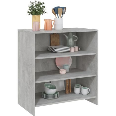 Etagères Gris béton 70x40,5x75 cm (1/5)