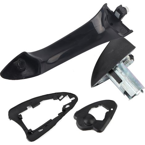 Decdeal Poignée de porte de voiture, poignée extérieure en plastique ABS simple à installer, contrôle facile pour E53 X5 2000-2006