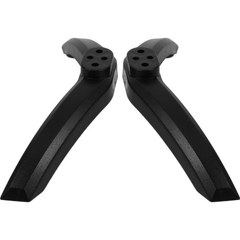 Support TV Noir en PP Pieds Stables et Installation Facile, Base de Remplacement pour Téléviseurs, Compatible avec Système de Divertissement à Domicile (1/5)