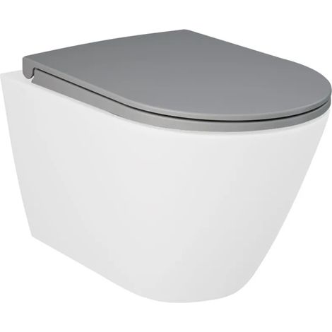 Copriwater originale serie Feeling grigio opaco chiusura soft-close (1/5)