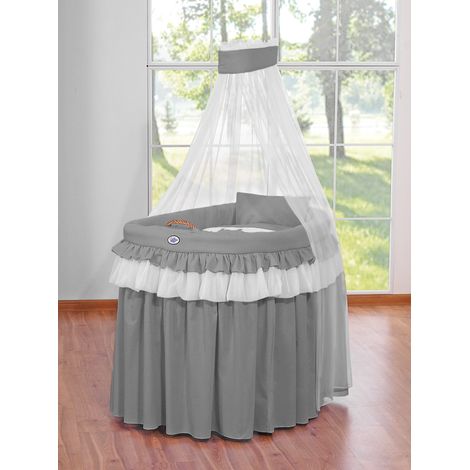 Cesta in vimini con baldacchino - Piccolo Principe Principessa antracite (1/3)