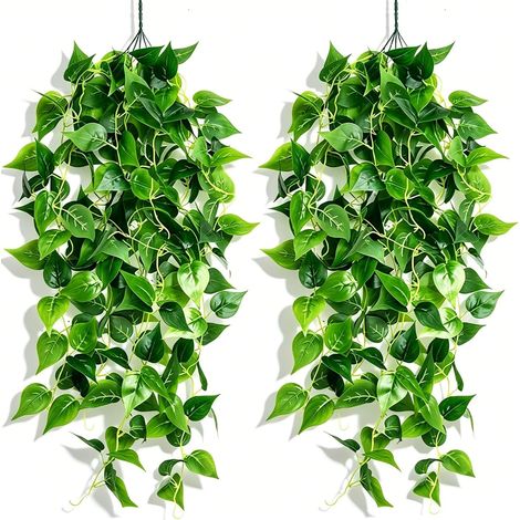 Lierre Artificiel - Lot de 2 - Soie - Décoration Suspendue - Intérieur Extérieur - 100cm (1/5)