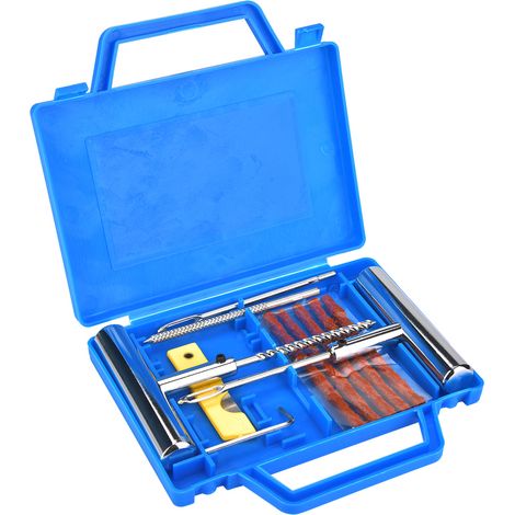 13Pcs Tire Repair Kit Tyre Repairing Tool Set for Automobiles Motorcycles with Box