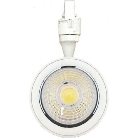 Faretto led nero a binario 30w trifase faro super compatto cob 4200k