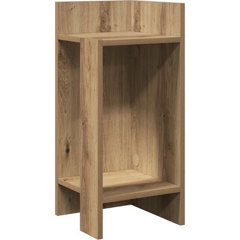 Maison Exclusive - Beistelltisch mit Ablage Artisan-Eiche 25,5x27