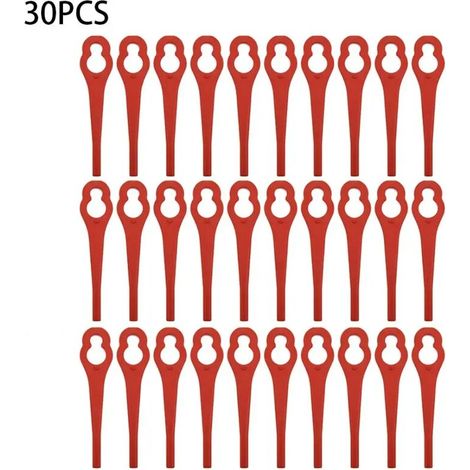 30 lames en plastique pour débroussailleuse, compatibles avec la débroussailleuse Ferrex Aldi Far 20-1 97699 2002706 FE220 - AquaForge
