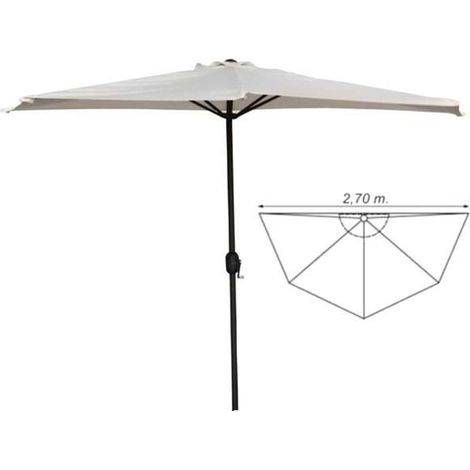 Ombrellone da Parete in Alluminio 270x135 cm - Modello Vette 09640