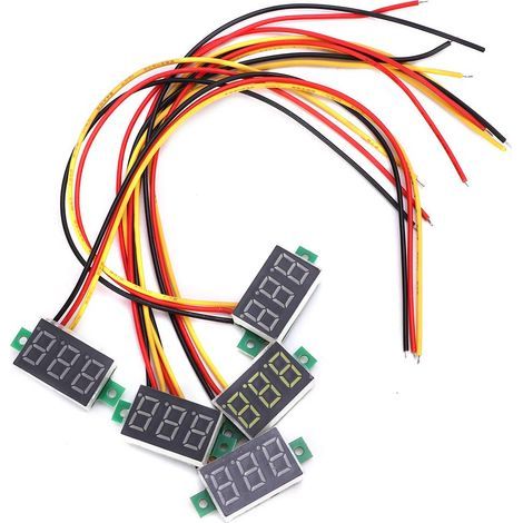 Mini voltmètre numérique pratique et stable, voltmètre numérique à faible consommation d'énergie, pour mesurer la tension de mesure de l'industrie de l'usine de tension continue (1/5)