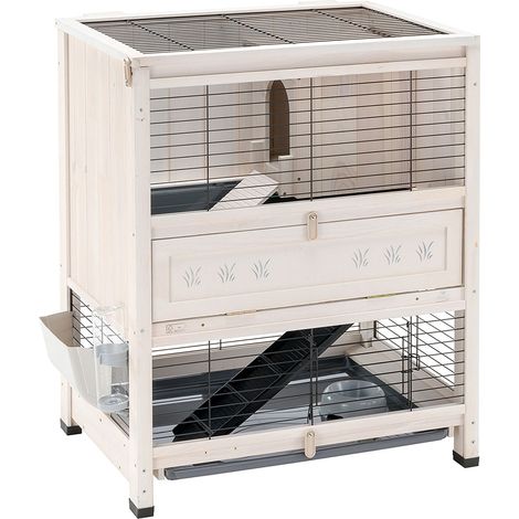 Ferplast COTTAGE MINI Conigliera in legno da interno. Variante COTTAGE MINI - Misure: 78.5 x 59.5 x h 94 cm - (1/4)