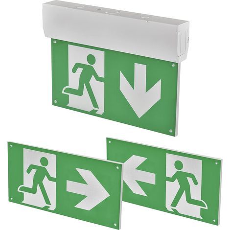 Emergency light, cool white LED, 900 mAh battery, wall and ceiling mount, indoor (1/5)