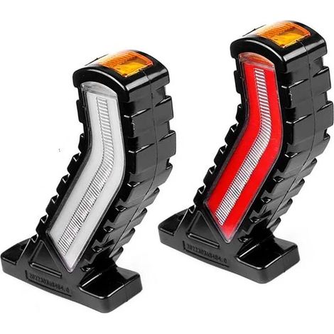 2 Feux de gabarit LED 12V/24V étanches pour camion, remorque, caravane, éclairage arrière (1/5)
