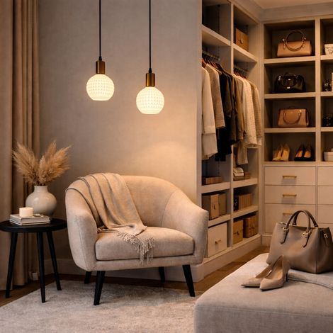 Lampada da soffitto a globo LED stampata in 3D E27 4W 3000K – Design versatile ed elegante