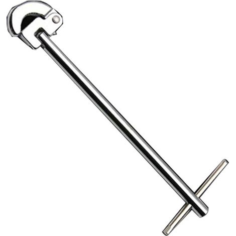 Wasserrohrschlüssel mit 180° drehbarem Kopf, multifunktionaler Klempnerschlüssel für Bad- und Küchenarmaturen (1/5)