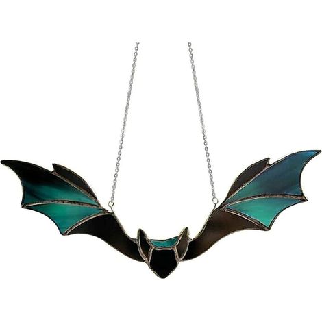 Suncatcher - Chauve-Souris Acrylique - Décoration Fenêtre Murale - Pour Fête d'Automne et Halloween - Lot de 2 (1/5)