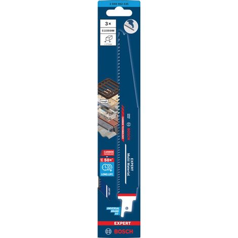 Bosch EXPERT Säbelsägeblatt Multi Material S1159XHM, 3-tlg.