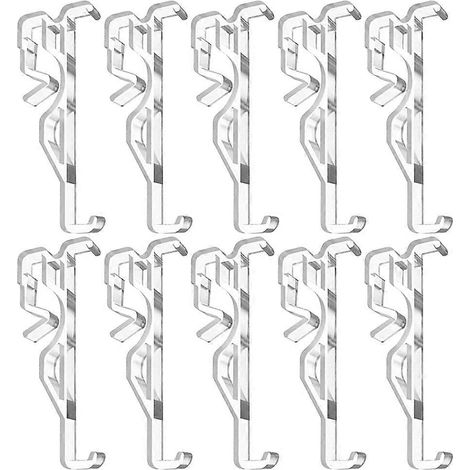 Lot de 10 clips de fixation invisibles pour stores vénitiens, clips de cantonnière, clips pour stores verticaux (1/4)