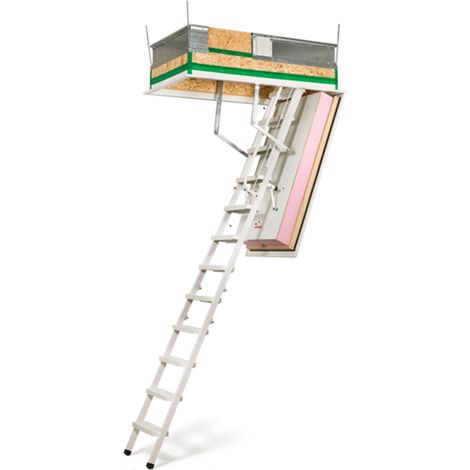 Wippro Passivhaus Dachbodentreppe Klimatec 160 Smart Brandhemmend Lukenmaß 140x70cm