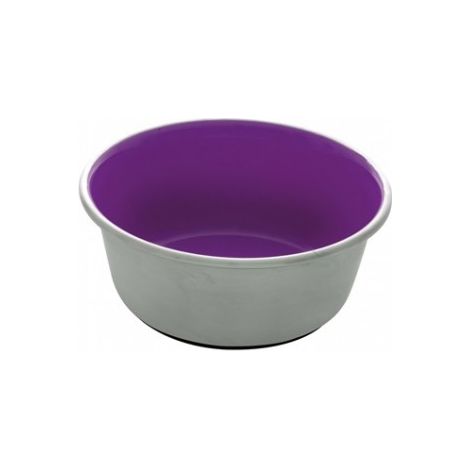 Dogit Comedero AceroInox AntiDesliz, Morado, 350ml