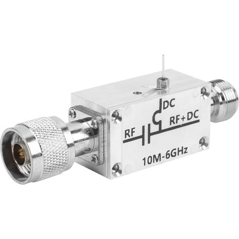 Module amplificateur RF à large bande avec polarisation en alliage d'aluminium et bloqueur de courant continu, adapté aux applications radioamateurs de 10 MHz à 6 GHz. (1/5)