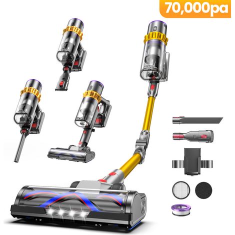 Aspirateur Balai Sans Fil - Azmsary - 650W - 70000 Pa - 70 Min - Filtration Hepa - Vidange D'Une Seule Main - Tube Pliable (1/5)