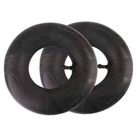 Roue et chambre à air de tondeuse- Pneu de Chambre à Air 2 PièCes SéRies 4.10/3.50-4 Pouces pour Diable, Chariot, Chariot Manuel, Chariot de Jardin, Tondeuse à Gazon, Tube de Remplacement 4.10-4-