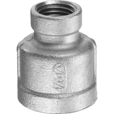 Réducteur 1/2" x 1/4" NPT Filetage Femelle 304 Acier Inoxydable Réducteur Conique Raccord de Tuyau Adopté pour Tube d'Eau d'Huile de Gaz (1/5)