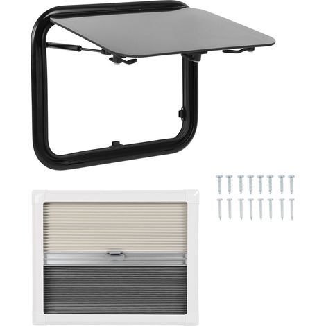 Fenêtre coulissante pour camping-car, 11.2x14 pouces, avec filet d'angle arrondi en verre acrylique Double couche résistant aux UV et pare-soleil pour remorque (1/5)