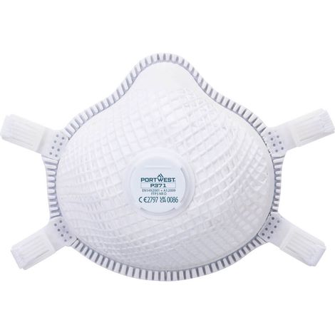 Confezione da 5 maschere respiratorie FFP3 dolomite bianche