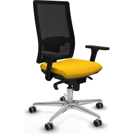 Piqueras y Crespo Horna Chaise de bureau jaune ergonomique (1/3)
