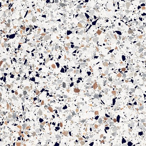 Carrelage mural uni grès cérame 20x20 cm – Épaisseur 1 cm – Effet terrazzo Bianco Micro – Pour design moderne minimaliste