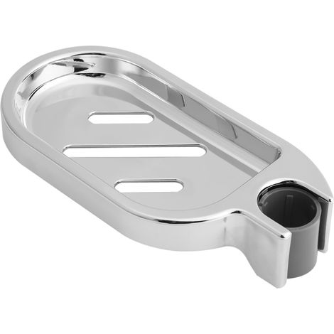 Porte-savon ABS coulissant pour barre de douche réglable - Accessoire de salle de bain pratique (1/5)