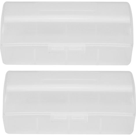 GARRYFIZH Support pour batterie 26650, petit boîtier de rangement léger et étanche (lot de 2) pour la maison