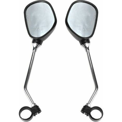 1 Paire Rétroviseur Vélo Guidon Réglable, Miroir de Vélo Incassable (1/3)