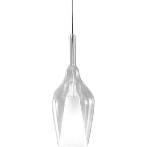 Ofelia S/12 Mini Suspension En Verre Borosilicate Transparent Avec Raccordement E27 Et Câble De 3 Mètres Pour Intérieur - Gealuce (1/3)