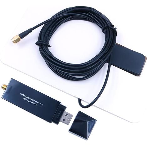 Récepteur Radio Dab dans l'antenne de Voiture Adaptateur numérique Dab + Tuner Box Audio Antenne à Boucle amplifiée USB Décodage Radio Receive pour Android (1/5)