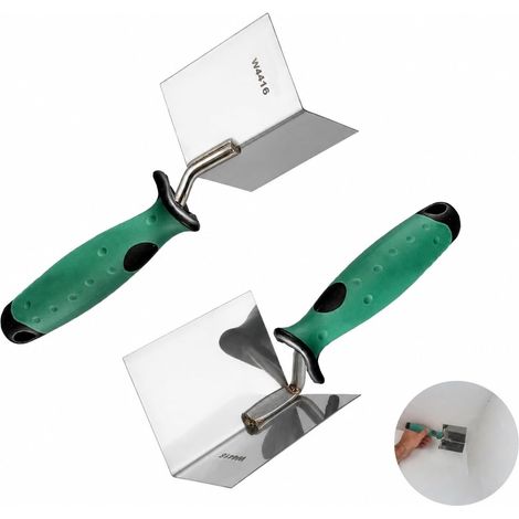 2 Pièces Truelle D'angle Acier Inoxydable (1/5)