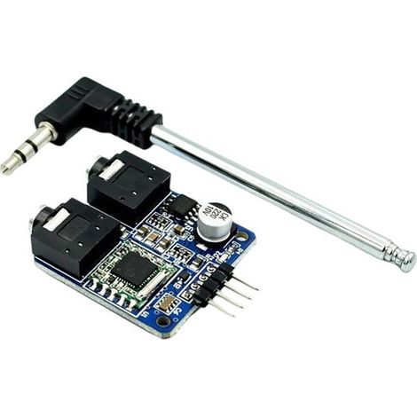 Geeignet für TEA5767 76-108 MHz Stereo-FM-Radiomodule, hochempfindlicher Empfänger mit Antenne, geeignet für elektronische und DIY-Radioprojekte.