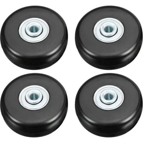 4PCS 50mm Roulette Valise, Bagage Valise Réparation Roulette Charge Lourd Muette Caoutchouc Universelle Pivotante Roue R Étiquette (1/5)