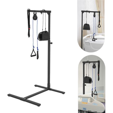 Cadre de stationnement multifonctionnel - Acier - 9 hauteurs - Charge 100 kg - Avec poignée, traction cervicale, coussin suspendu - Pour personne âgée, rééducation (1/5)