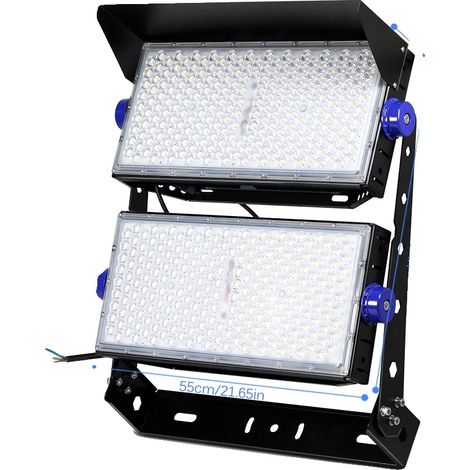 Projecteur extérieur, flux lumineux élevé, adapté aux installations sportives, B 1000W (1/2)
