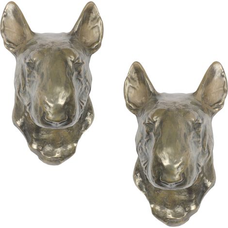 Bull Terrier, Bull Terrier I - statuetta di cane, busto da appendere, decorazione unica per gli amanti dei cani di Art-Dog (1/5)