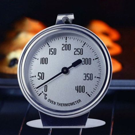 Thermomètre pour four et grilles - Thermomètre de four - Thermomètre de surveillance pour grillades/fumoirs - Grand afficheur indiquant clairement les températures (1/4)