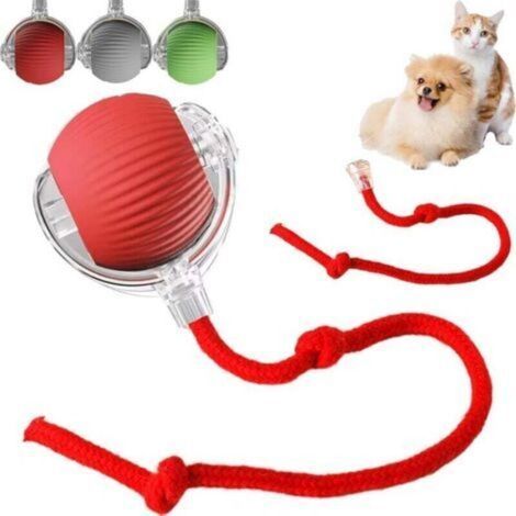 Balle interactive pour chat – Jouet électrique autonome avec mouvement aléatoire et surface anti-rayure, 6 cm, lot de 2 (1/4)
