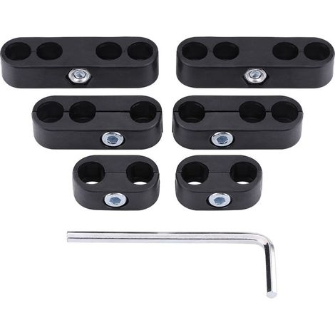 Separators of wires of spark plug, 7mm 8mm, metiers to woven for Chevy Ford and Mopar black (1/5)