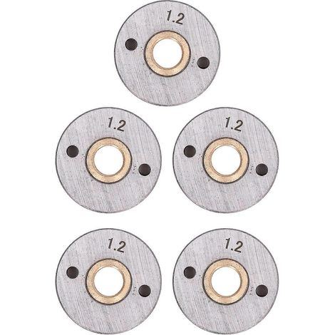 Lot de 5 galets d'entraînement pour fil GMAW, compatibles avec les postes à souder BINZEI 15AK, 24KD et 36KD. (1/5)