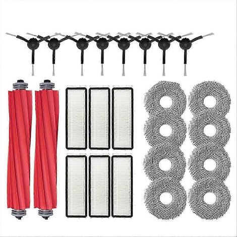 Pièces détachées compatibles pour aspirateurs Qrevo S, Qrevo Pro, Qrevo MaxV et Qrevo Plus : rouleau principal, brosse latérale, filtre, chiffon de nettoyage (de haute qualité). WHBYV (1/4)