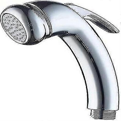 Pommeau de douche ABS 1/2" réglable marche/arrêt, douche de camping, toilettes, bateau, chromé (1/5)
